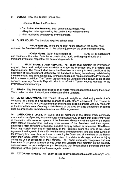 Rental Agreement
