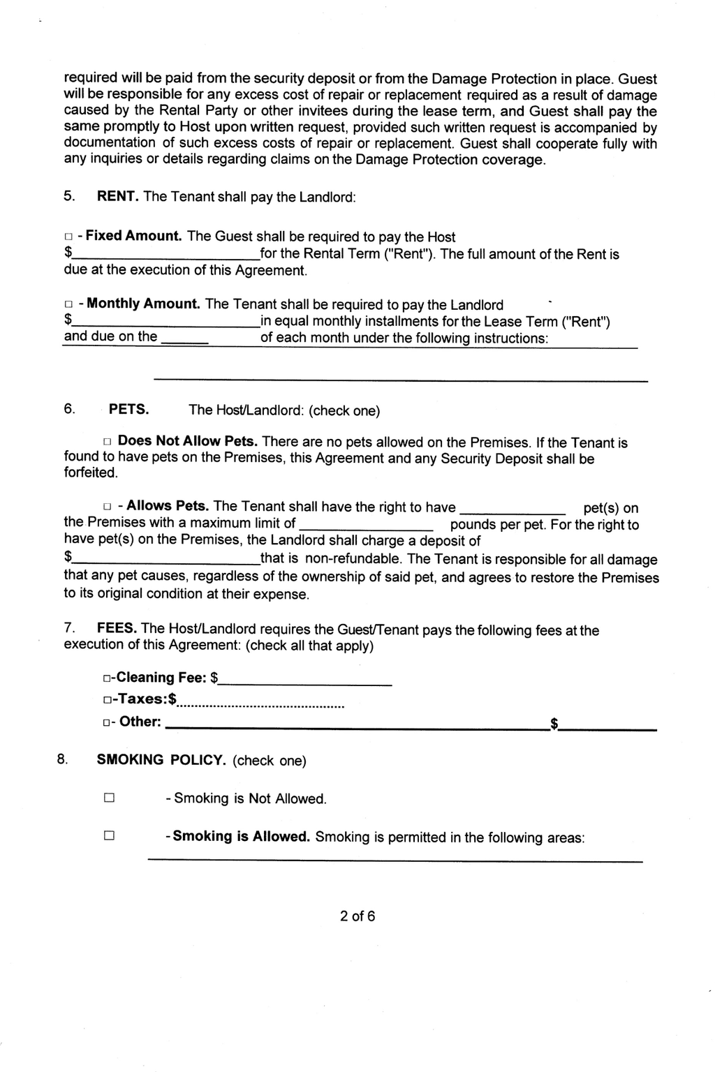 Rental Agreement