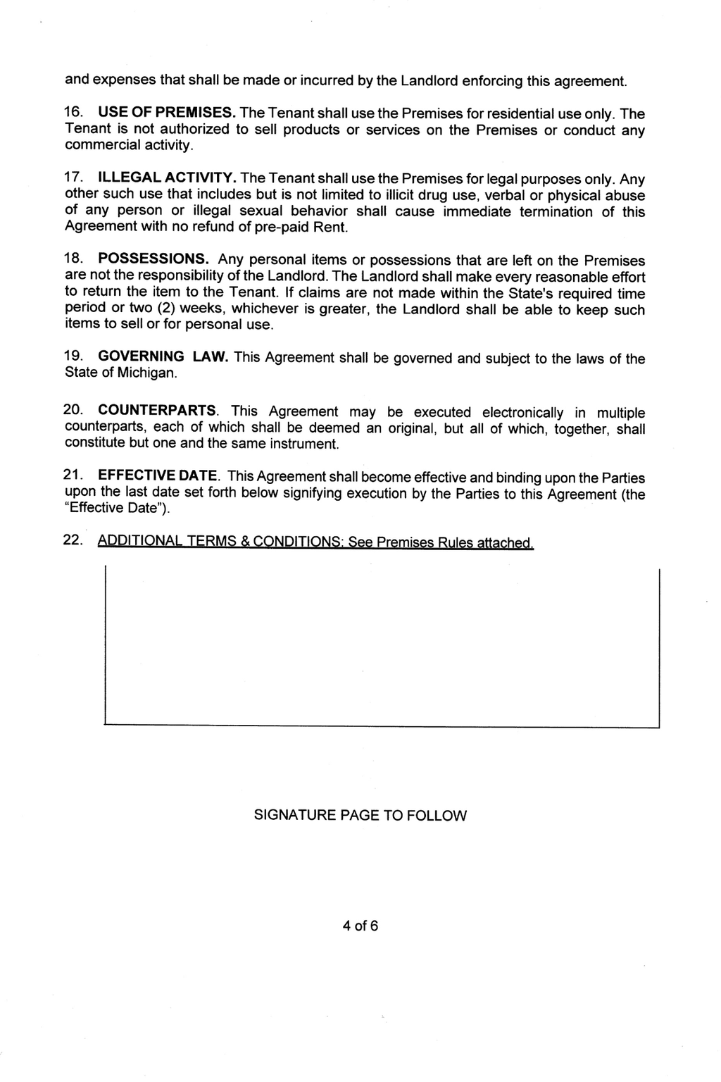 Rental Agreement