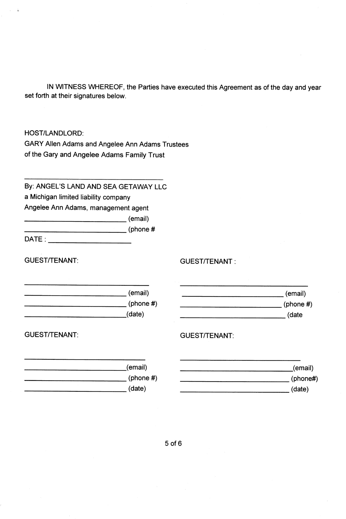 Rental Agreement